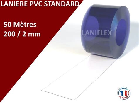 rouleau laniere pvc transparent et standard de 50 mètres