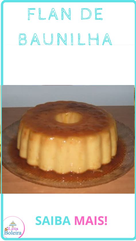 Flan De Baunilha F Cil E Delicioso Receitinhas Amor