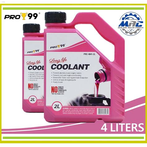 Tire Pro Long Life Radiator Coolant Pink Liters Shopee Philippines