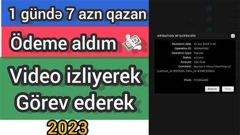 Yatirimsiz Pul Qazanmaq V Deo Zl G R V Et Deme Aldim Youtube