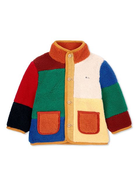 Bobo Choses Color Block Jacket Orange Farfetch Id