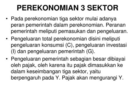 Ppt Keseimbangan Pendapatan Nasional Perekonomian Tertutup