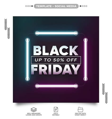 Premium Psd Black Friday Sale Banner Psd Social Media Template