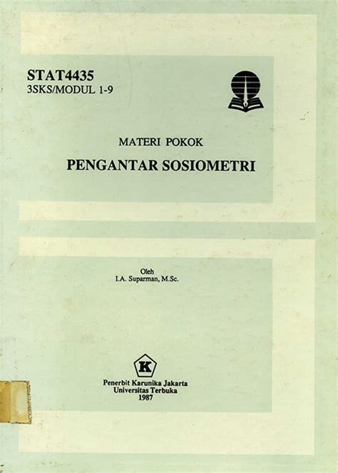 Stat Pengantar Sosiometri Perpustakaan Ut