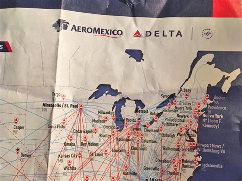 Delta Airlines World Route Map