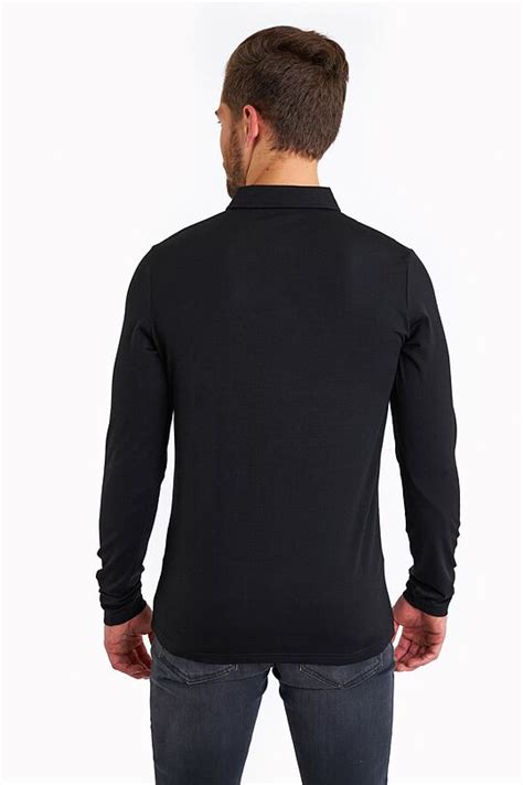 Merino wool long sleeve polo shirt | Audimas