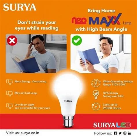 W Surya Neo Maxx Led Bulb B Cool Daylight At Rs Piece In New