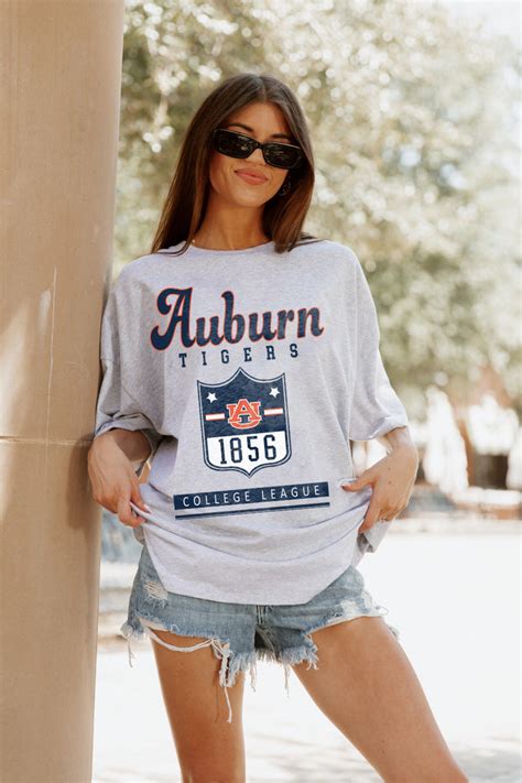 Auburn Tigers Hang Time Box Shoulder Boyfriend Tee By Madi Prewett Tro