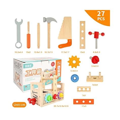 Boîte à outils en bois pour enfants établi pour enfants boîte à o