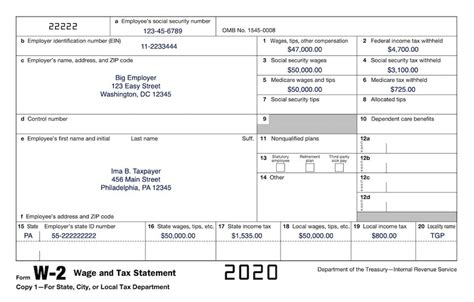 Form W 2 Online Fillable - Printable Forms Free Online