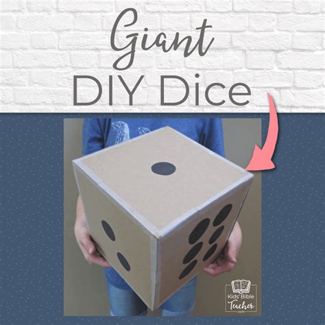 Diy Giant Dice For Class Games Kids Bible Teacher