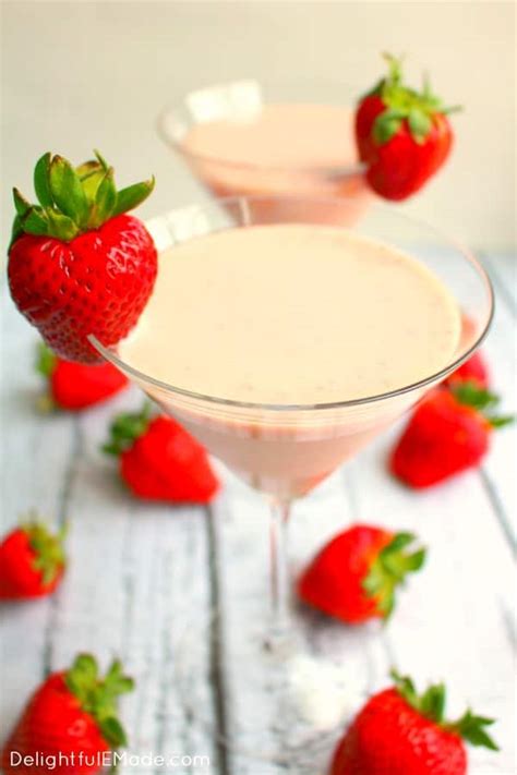 Strawberry Shortcake Martini Delightful E Made