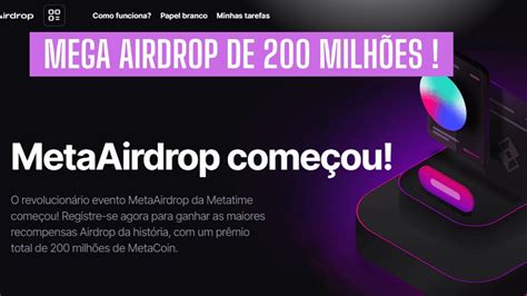 MEGA AIRDROP 200 Milhões de Tokens Distribuídos Até 2024 YouTube