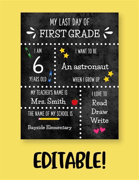 Last Day Of School Signs 300 Free Printables Printabulls