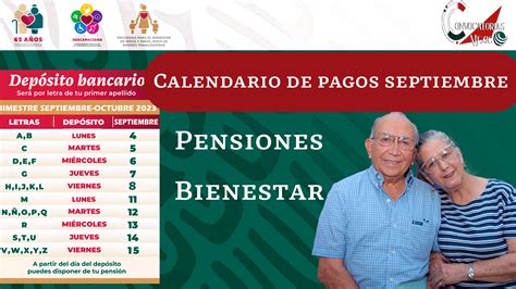 ≫ Fechas De Pago Pensión Del Bienestar Septiembre 2023 ️【 Agosto 2023】