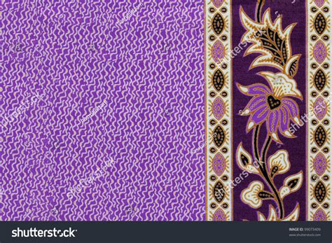 Beautiful Batik Patterns That Become Border Stock Photo 99073409