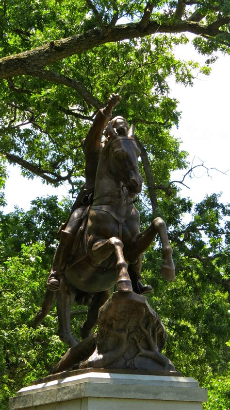 Equestrian statue of Casimir Pulaski in RI Providence US