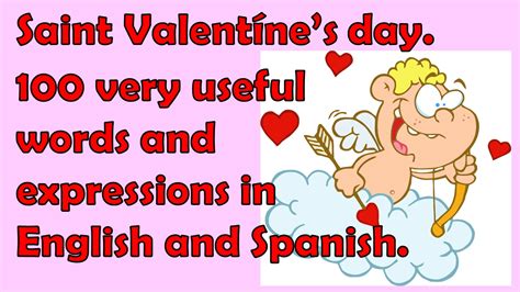 El Día De San Valentín En Inglés Valelntine´s Day In English Youtube