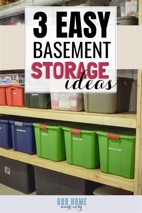 3 Easy Basement Storage Ideas | Our Home Made Easy