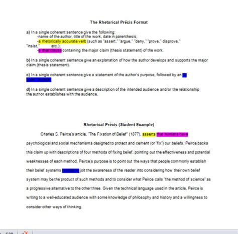 Rhetorical Précis Template 20 Templates Available For Free Download In Pdf And Word Document