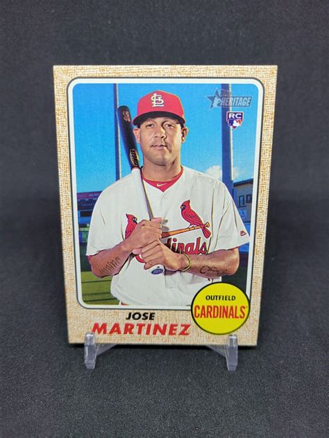 Jose Martinez Topps Heritage High Numbers Rc Rookie Ebay