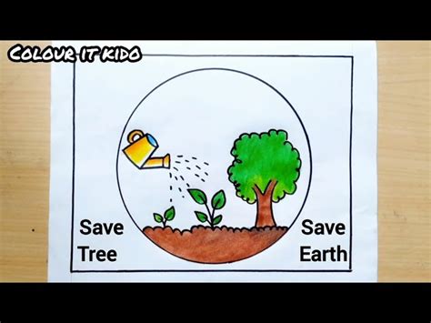 Update 173+ plant tree save tree drawing - nanoginkgobiloba.vn