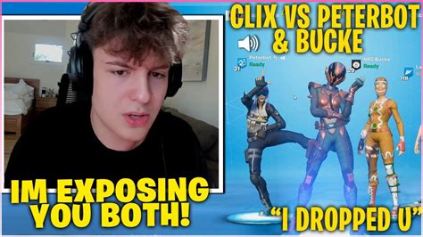 Clix Exposed Peterbot Bucke In V Zone Wagers With His New Zesty