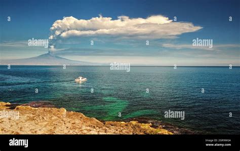 Scenic View Of Etna Eruption Stock Photo - Alamy