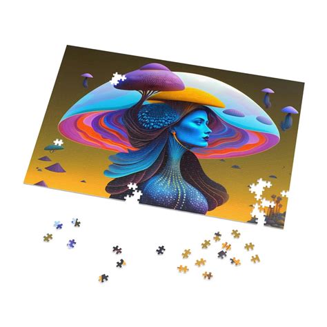 Psychedelic Mushroom Goddess 2 Beautiful Illustration Abstract