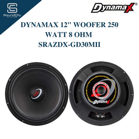 Dynamax Woofer Watt Ohm Srazdx Gd Mii Lazada