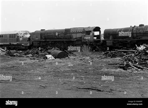 Scrapped Ex British Railways Steam Locomotives At Woodhams Scrapyard