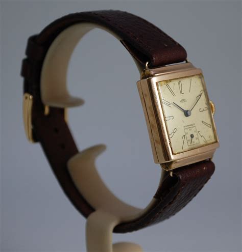 Sold 1940 Trebex 9k Art Deco Gold Watch Birth Year Watches