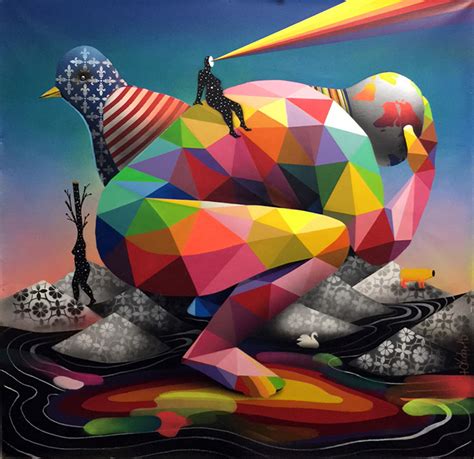 Reflections Of God By Okuda San Miguel Goldman Global Arts Gallery Llc