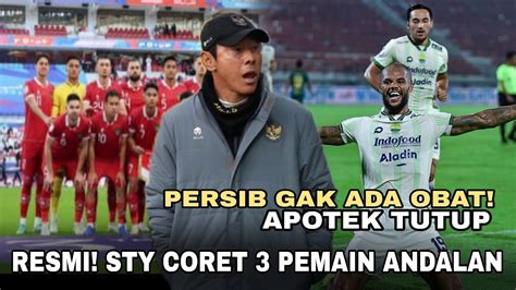 RESMISHIN TAE YONG CORET 3 PEMAINPENGAMAT SEPAKBOLA PUJI PERSIB