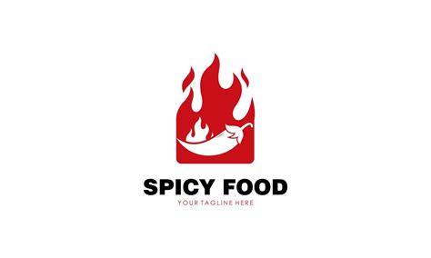 Spicy food logo design vector 17439305 Vector Art at Vecteezy