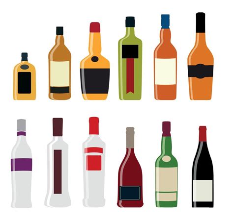 Alcohol Bottles Vector Art, Icons, and Graphics for Free Download