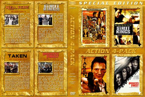 Action 4-Pack dvd cover (2008-2009) R1 Custom