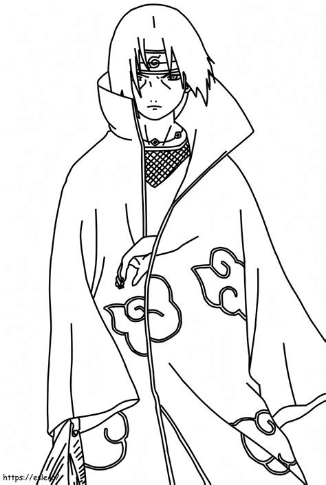 Akatsuki Itachi coloring page