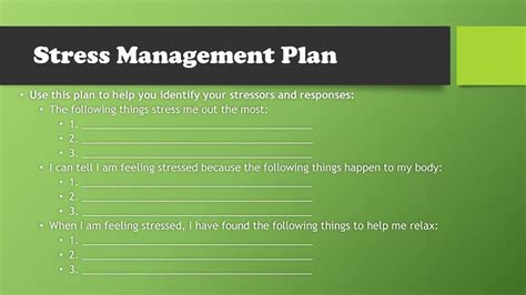 Quick Tips For Stress Management Ppt Download