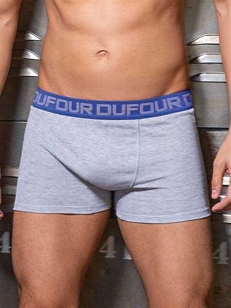 Boxer Dufour Art 12052 Algodón y lycra liso con elástico visible T S