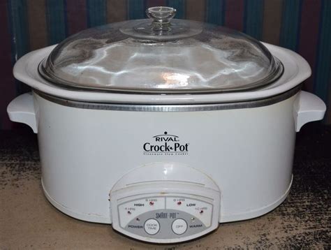 Rival Crock Pot Smart Pot 6 Qt Programmable Stoneware Slow Cooker 3860