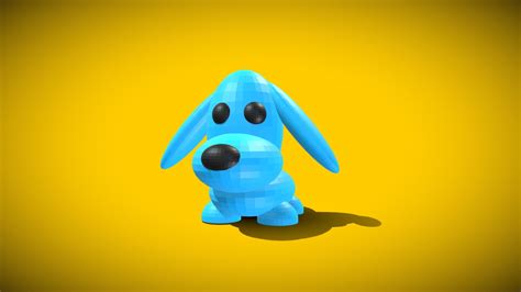 Adopt Me Blue Dog, Collab, Roblox adopt me. - Download Free 3D model by ...