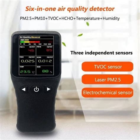 Jual Air Quality Detector Alat Ukur Kualitas Udara PM2 5 PM10 HCHO TVOC