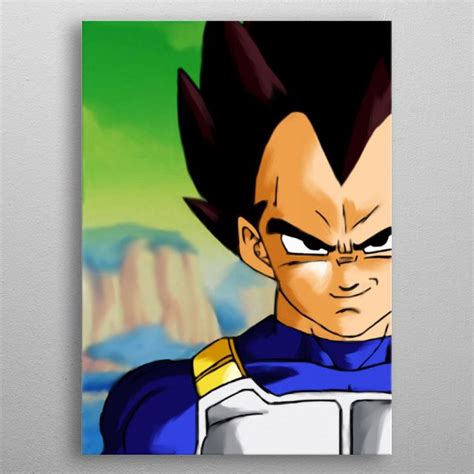 Vegeta Poster By Alexandros Iosifidis Displate In 2021 Dragon