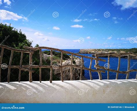 Binibeca Beach In Menorca At Binibequer Vell Village Royalty Free Stock