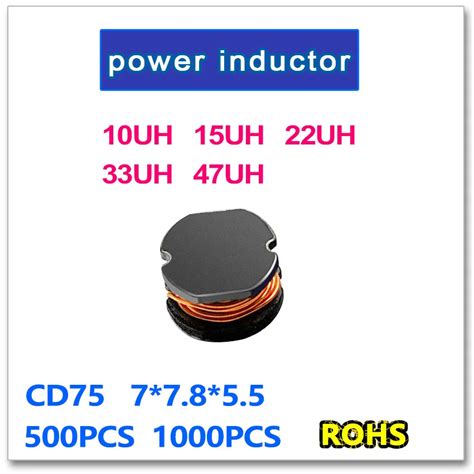 Jasnprosma Smd Power Inductor Cd Pcs Pcs Uh Uh Uh Uh