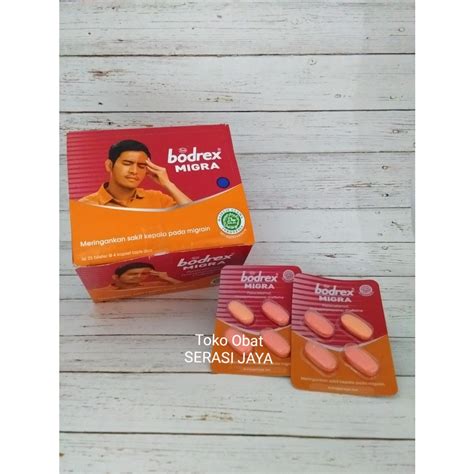 Jual Bodrex Migra Blister Isi Kaplet Sakit Kepala Sebelah Produk