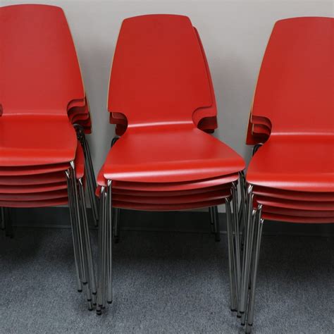 Red Stacking Chairs Office Furniture Liquidations