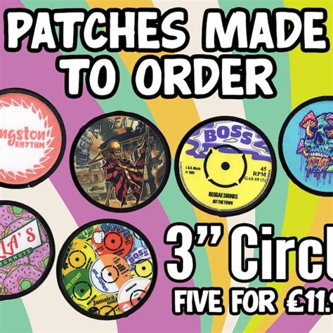 Circle Patches Printed - Etsy