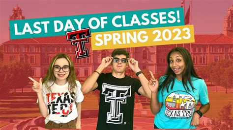 Last Day Of Classes Spring 2023 Texas Tech Vlog Squad Youtube